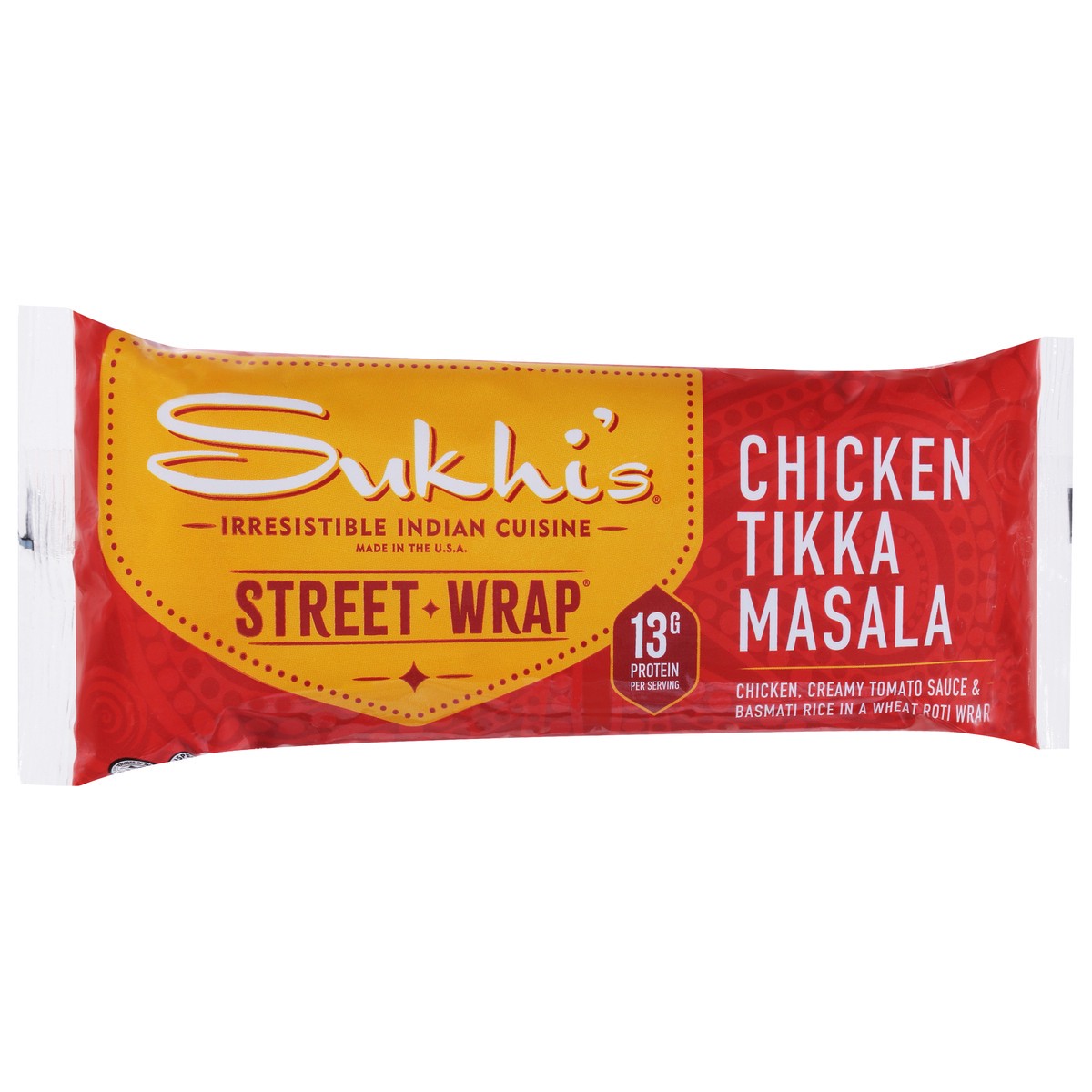 slide 5 of 14, Sukhi's Chicken Tikka Masala Street Wrap 5.5 oz, 5.5 oz