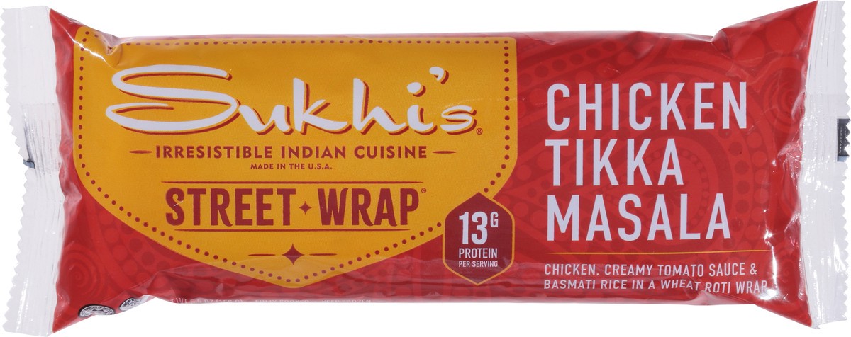 slide 3 of 14, Sukhi's Chicken Tikka Masala Street Wrap 5.5 oz, 5.5 oz