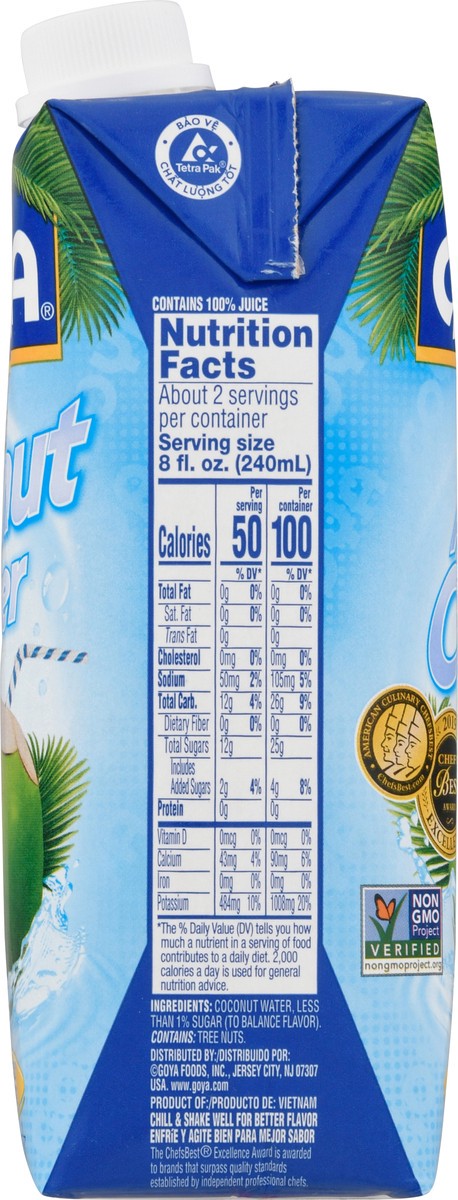 slide 6 of 9, Goya Pure Coconut Water - 16.9 fl oz, 16.9 fl oz