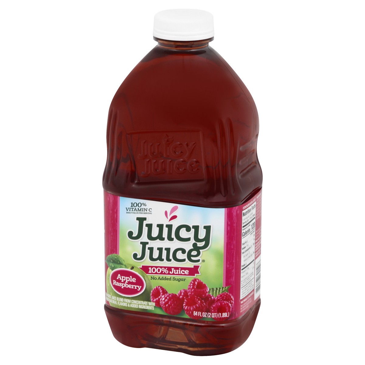 slide 4 of 13, Juicy Juice 100% Juice, Apple Raspberry- 64 fl oz, 64 fl oz