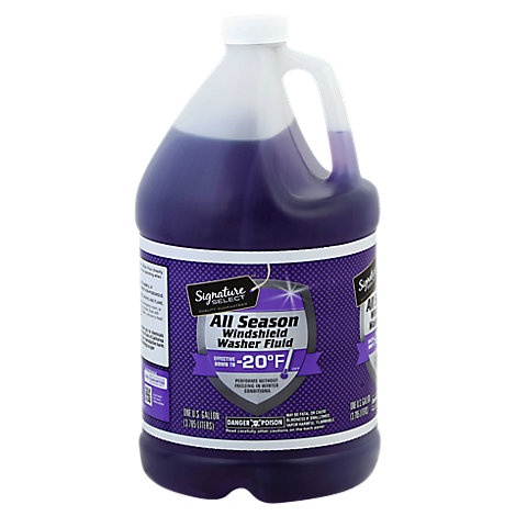 slide 1 of 1, Signature Select Windshield Washer Fluid All Season, 1 gal