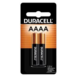 Duracell AAAA Alkaline Batteries, 2/Pack