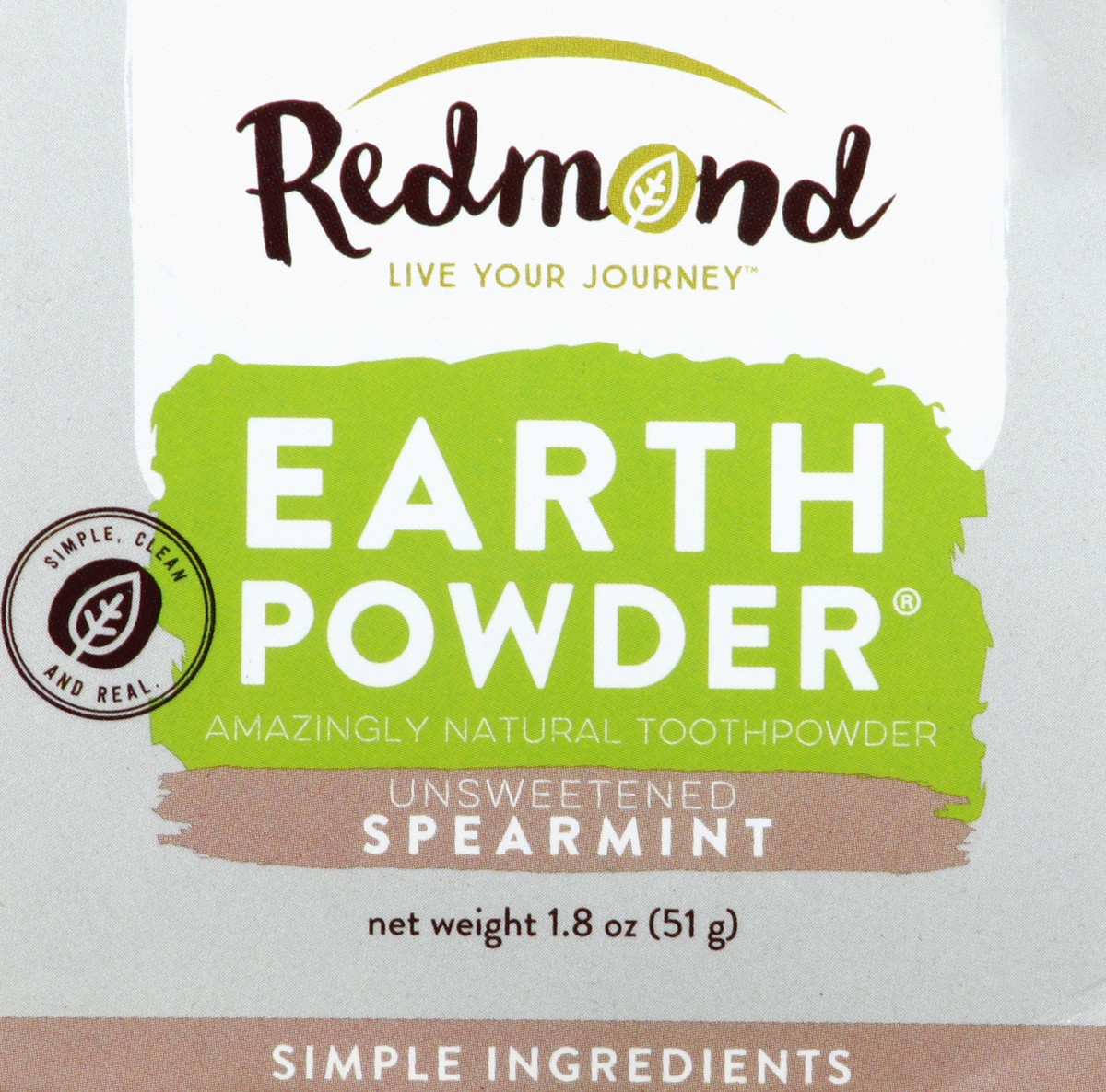 slide 2 of 4, Redmond Clay Spearmint Toothpowder, 1.8 oz