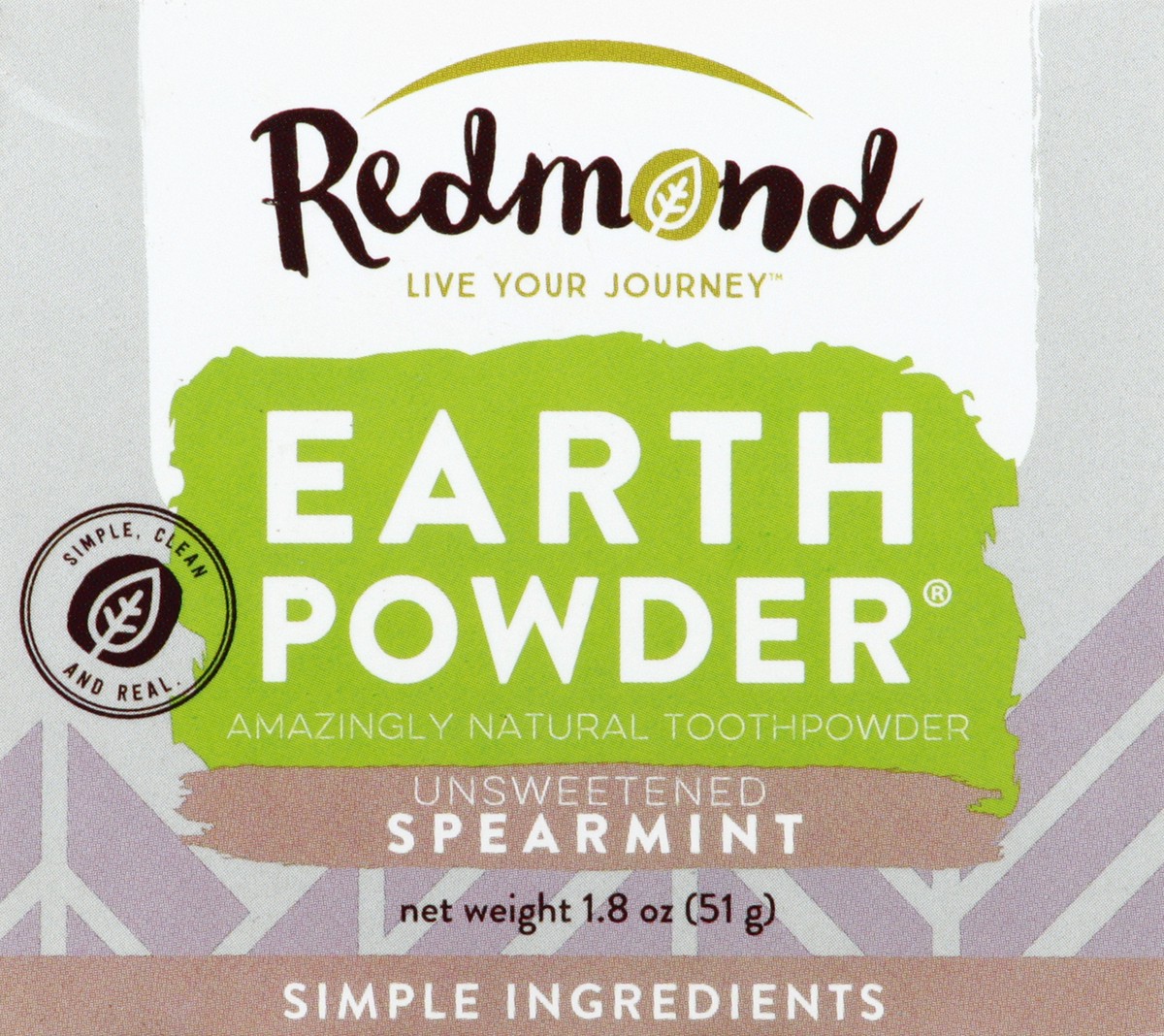 slide 4 of 4, Redmond Clay Spearmint Toothpowder, 1.8 oz