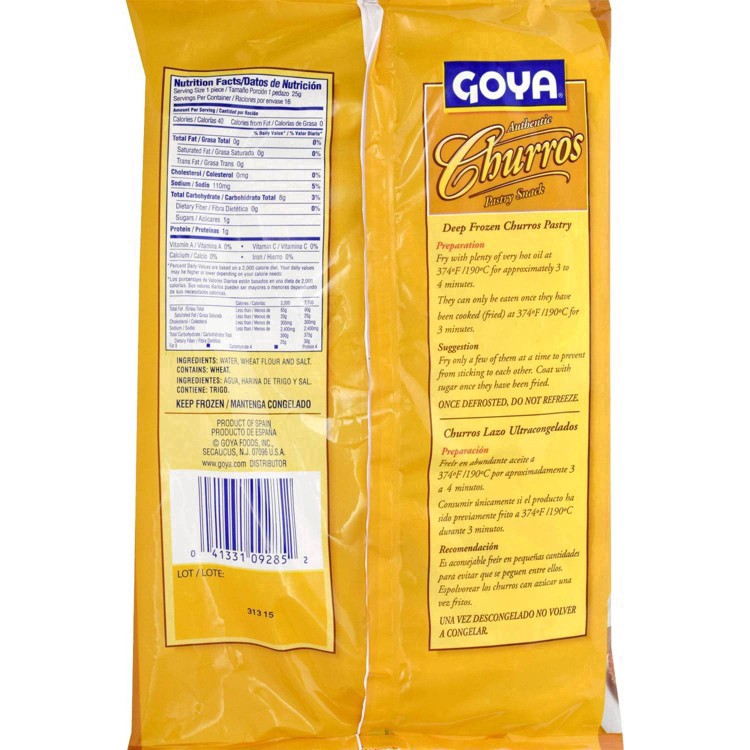 slide 4 of 28, Goya Frozen Churros Pastry - 14.11oz, 14.11 oz