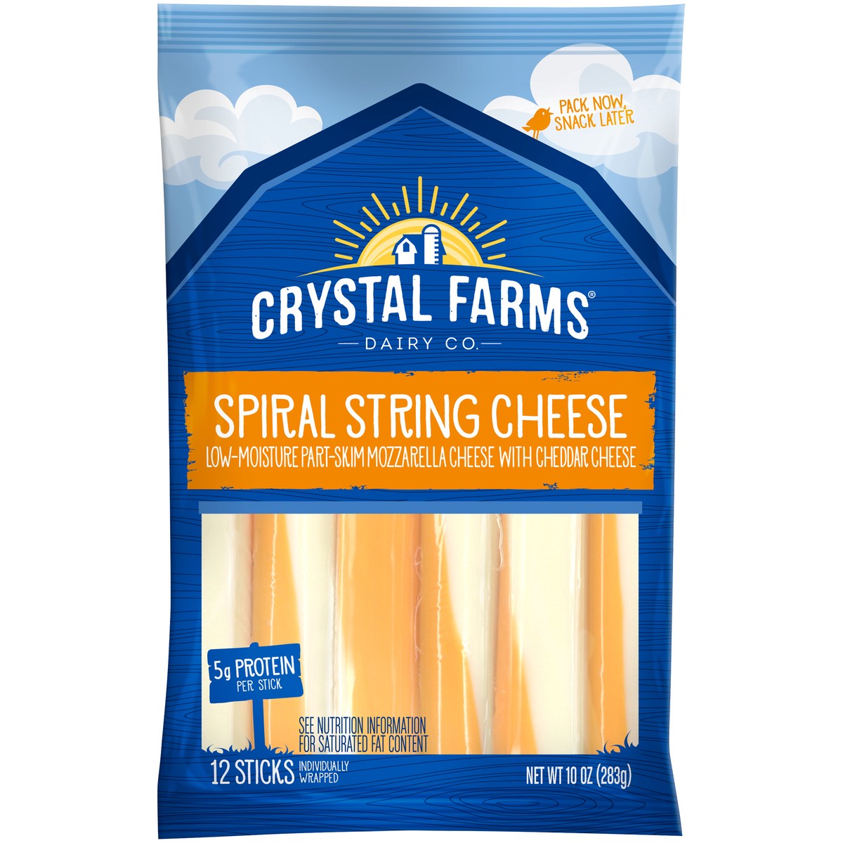 slide 2 of 5, Crystal Farms Cheese Sticks, 10 oz