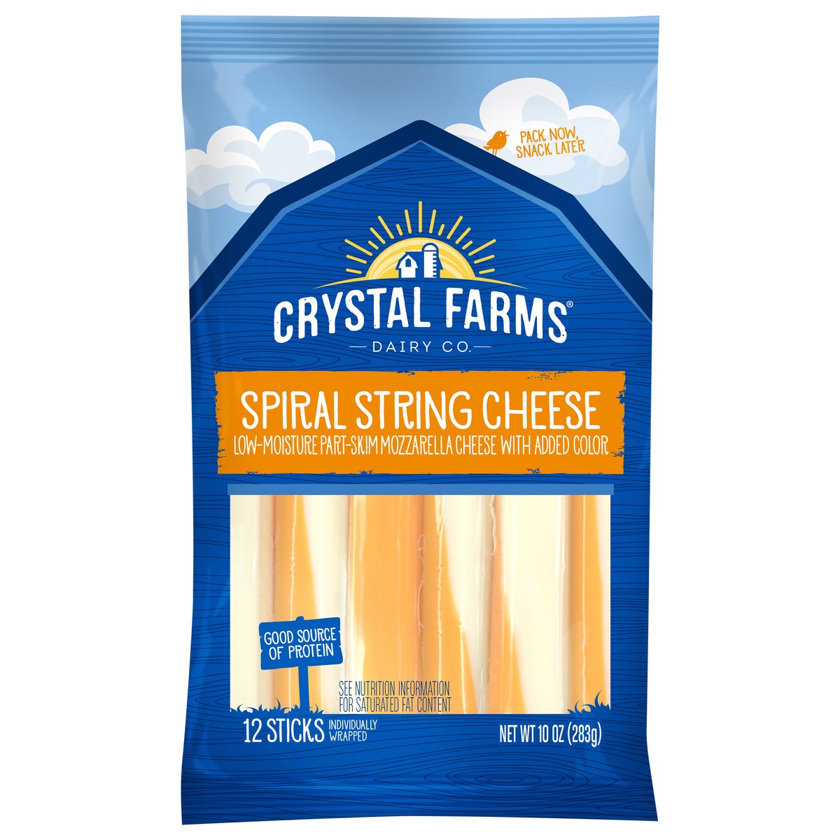 slide 1 of 5, Crystal Farms Cheese Sticks, 10 oz