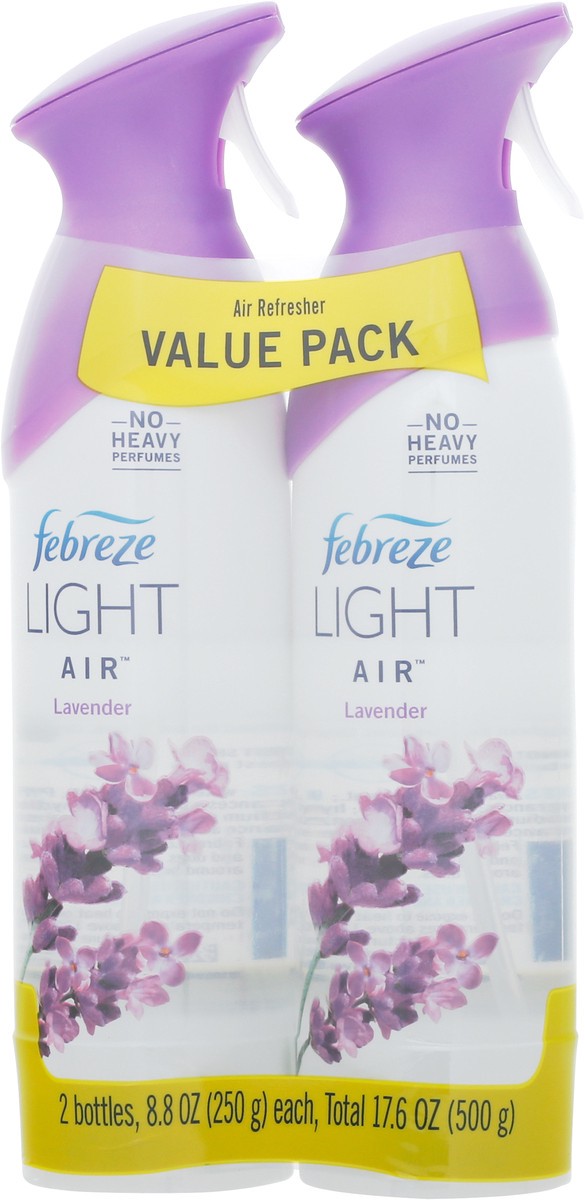 slide 6 of 9, Febreze Air Light Value Pack Lavender Air Refresher 2 - 8.8 oz Bottles, 2 ct