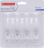 slide 1 of 1, Everyday Living 60-Watt Decorator Light Bulb - 4 Pack, 4 ct