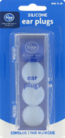 slide 1 of 1, Kroger Clear Silicone Ear Plugs, 4 ct