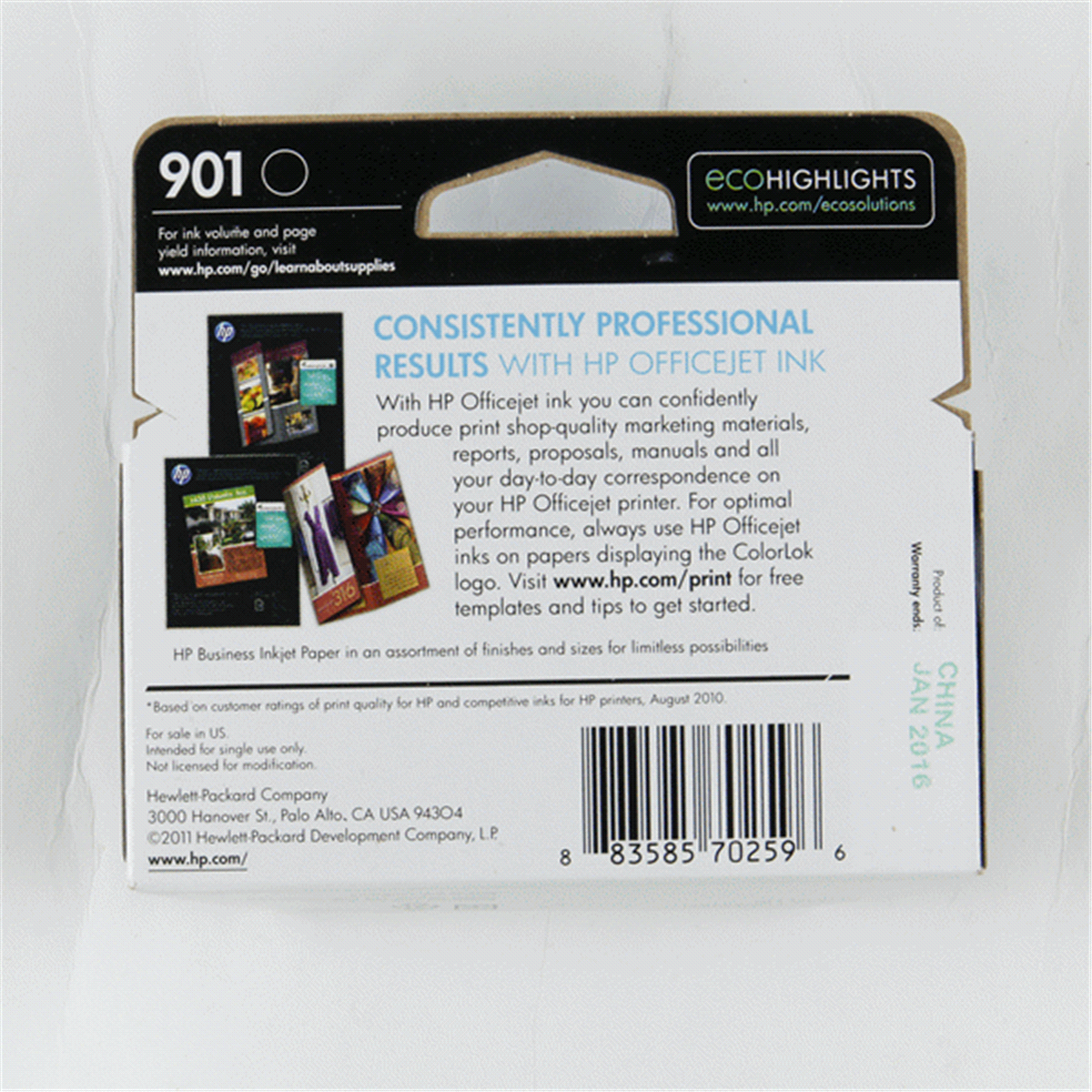 slide 2 of 3, HP Inc. 901 Officejet Single Ink Cartridge - Black (CC653AN_14), 1 ct