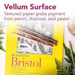 Strathmore 300 Series Bristol Vellum Surface Pad, 22" X 30"