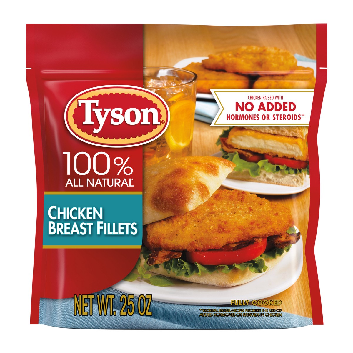 slide 7 of 9, Tyson Chicken Breast Fillets - Frozen - 25oz, 25 oz