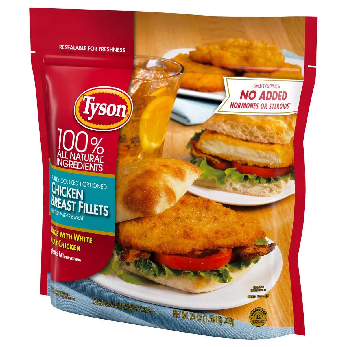 slide 9 of 9, Tyson Chicken Breast Fillets - Frozen - 25oz, 25 oz