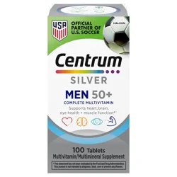 Centrum Silver Multivitamin for Men, Multivitamin/Multimineral Supplement - 100 Count