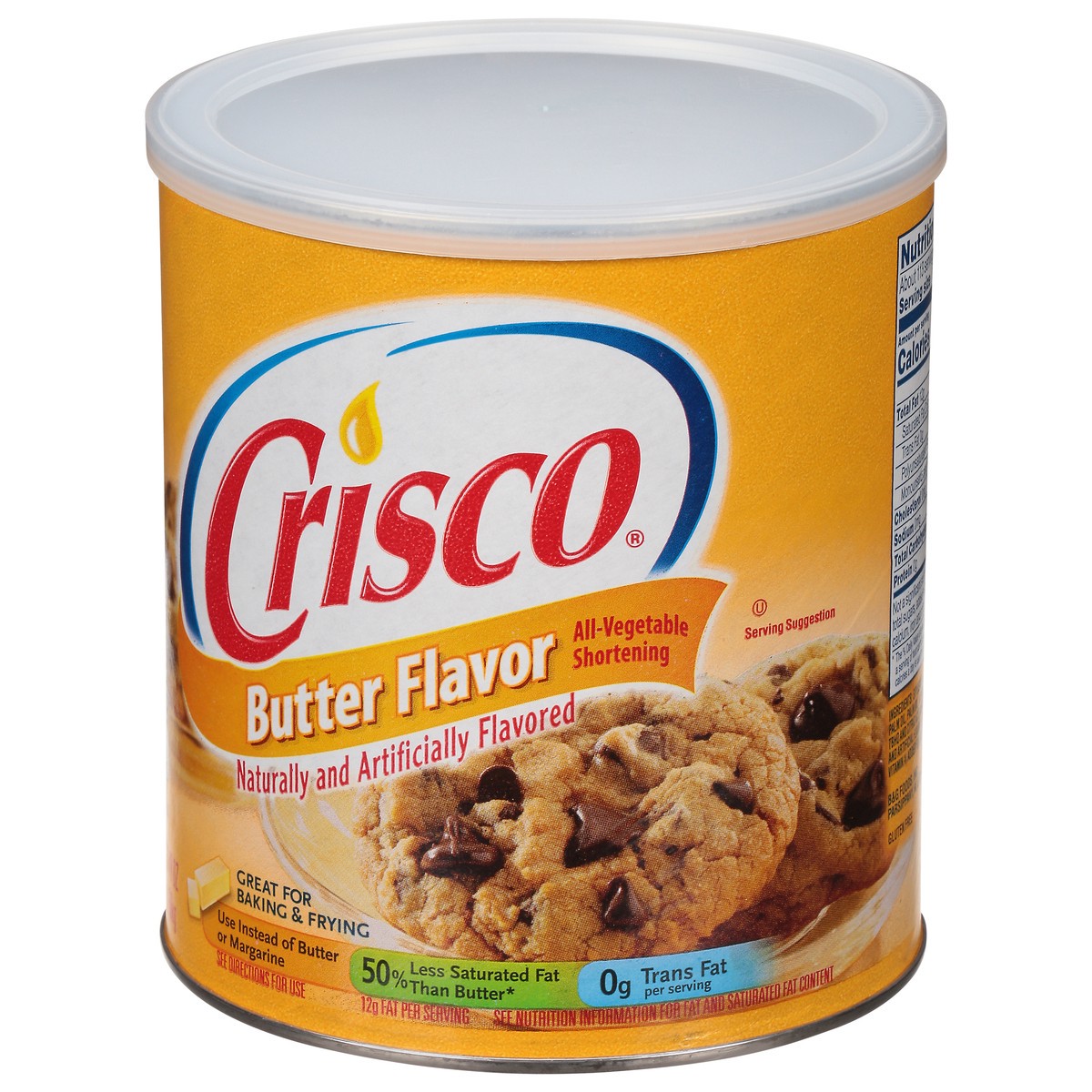 slide 14 of 14, Crisco Butter Flavor All-Vegetable Shortening, 48 oz