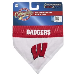 Pets First University of Wisconsin Bandana Small/Medium