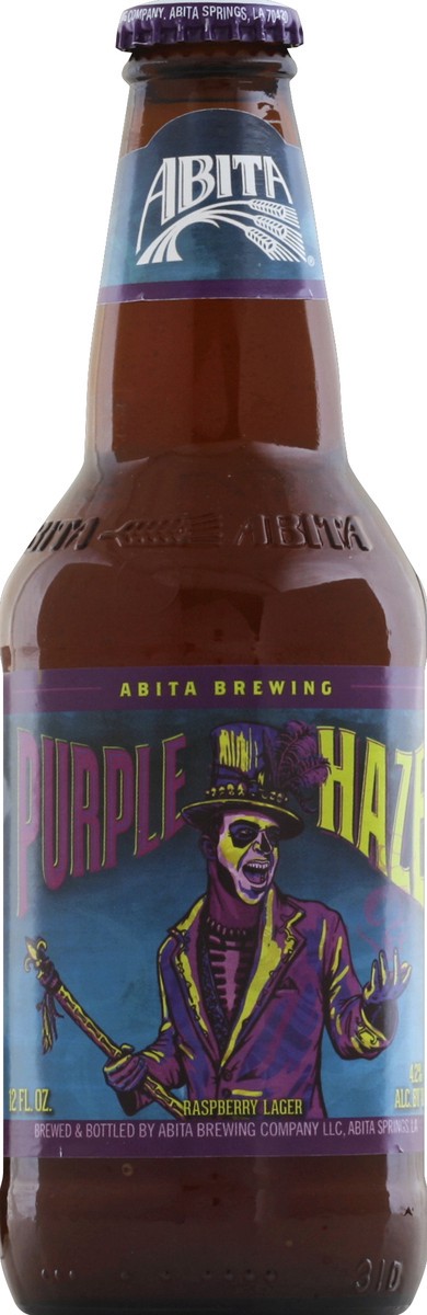 slide 4 of 5, Abita Brewing Purple Haze Raspberry Lager, 12 fl oz