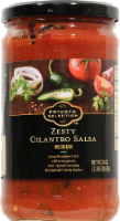 slide 1 of 1, Private Selection Zesty Cilantro Salsa - Medium, 24 oz