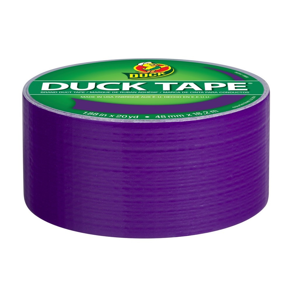 slide 2 of 3, Duck Brand Duct Tape Purple, 1.88 in x 20 yd