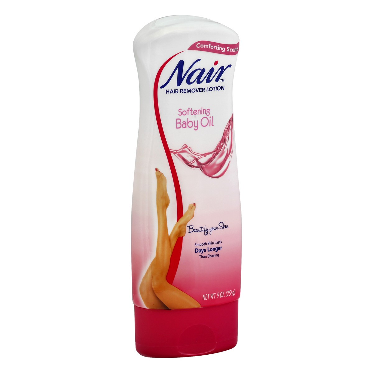slide 9 of 11, Nair Softening Baby Oil Comforting Scent Hair Remover Lotion 9 oz, 9 oz