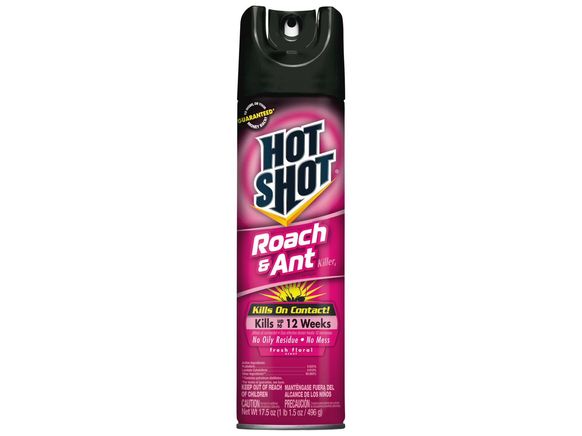 slide 1 of 1, Hot Shot Fresh Floral Scented Ant And Roach Killer, 17.5 oz