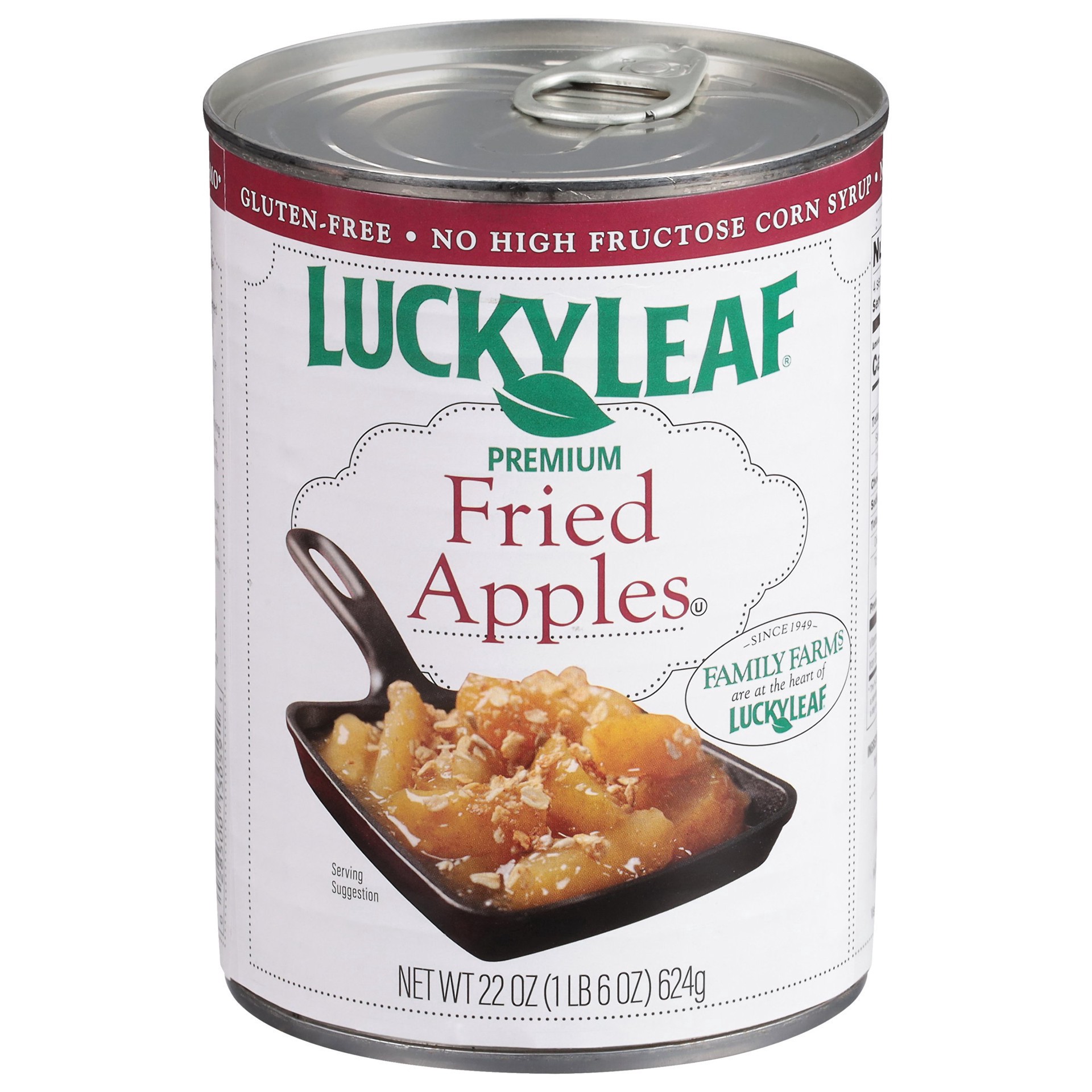 slide 1 of 1, Lucky Leaf Premium Fried Apples 22 oz, 22 ct