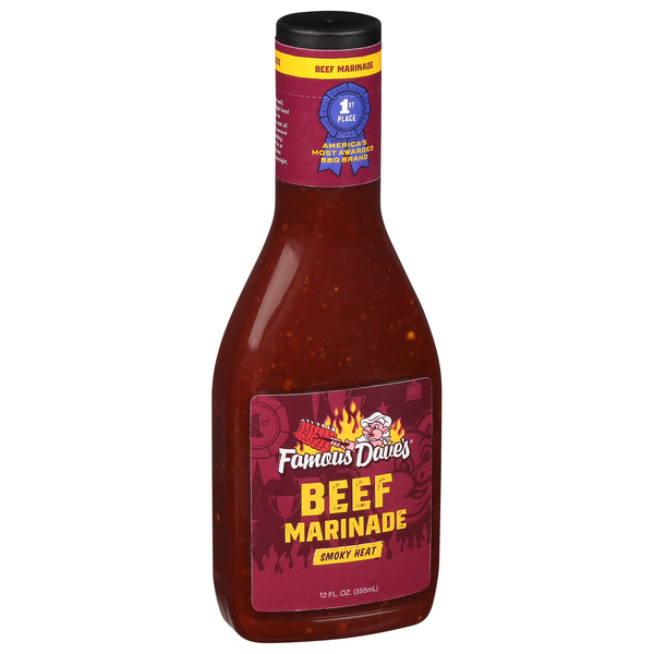 slide 1 of 1, Famous Dave's Beef Marinade, 12 fl oz