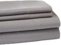 slide 1 of 1, Everyday Living Microfiber Striped Sheet Set - 4 Piece - Frost Gray, Full Size