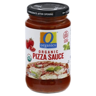 slide 1 of 1, O Orgnc Pizza Sauce, 14 oz
