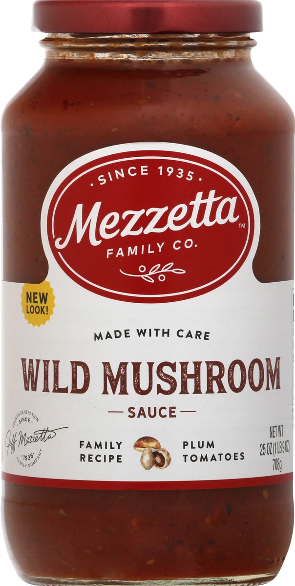 slide 6 of 9, Mezzetta Family Recipes Wild Mushroom Sauce, 25 oz, 