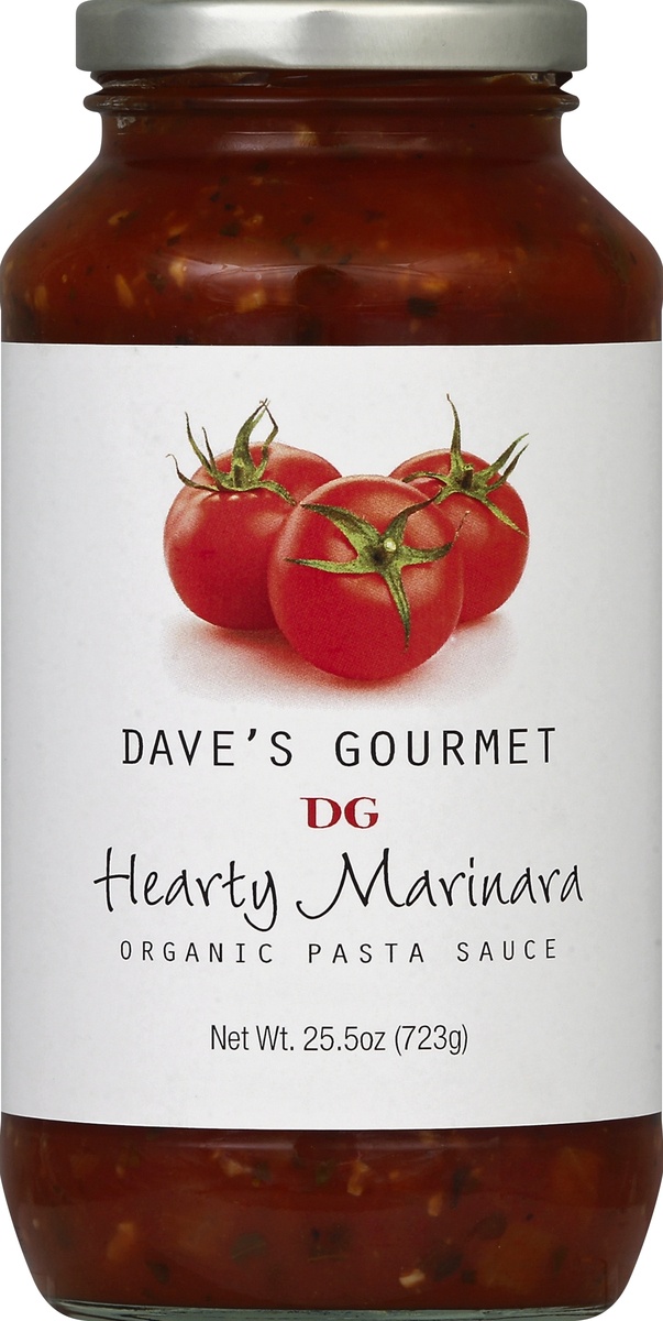slide 2 of 2, Dave's Gourmet Heart Marinara Organic Pasta Sauce, 26 oz