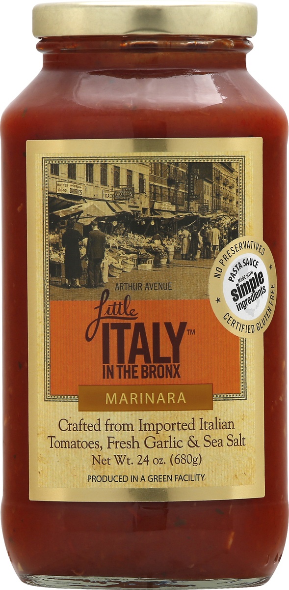 slide 4 of 7, Little Italy in the Bronx Marinara Pasta Sauce, 24 oz