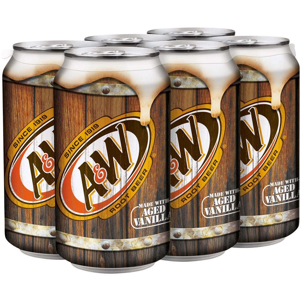 slide 2 of 3, A&W Root Beer Soda In Can - 6-12 Fl. Oz., 72 fl oz