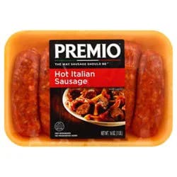 Premio Hot Italian Sausage Links - 16 Oz