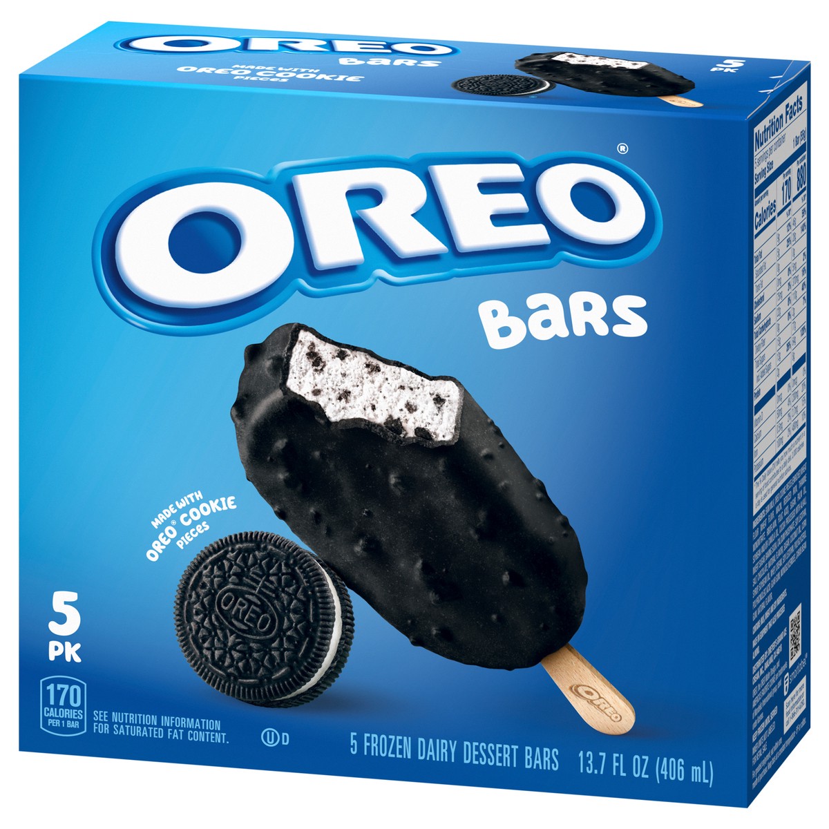 slide 6 of 9, Oreo Frozen Dairy Dessert Bars, 5 ct