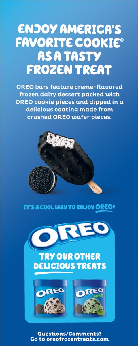 slide 3 of 9, Oreo Frozen Dairy Dessert Bars, 5 ct