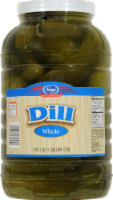 slide 1 of 1, Kroger Dill Pickles - Whole, 128 fl oz