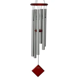 Woodstock Encore Collection Chimes Of Earth Wind Chimes - Silver