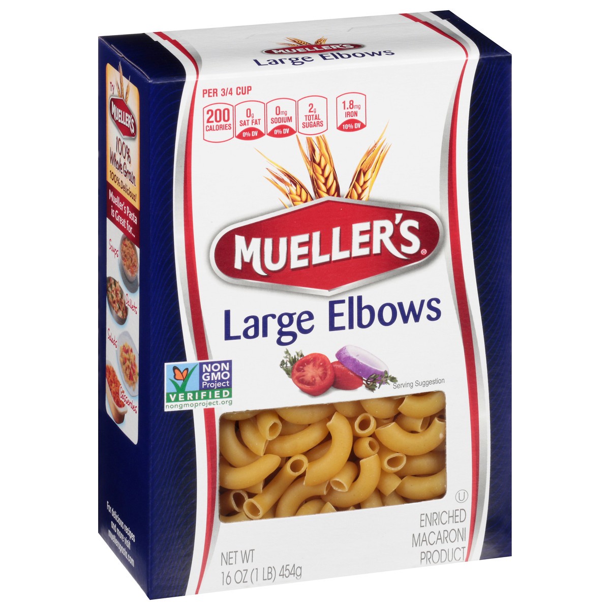 slide 2 of 9, Mueller's Large Elbows, 16 oz