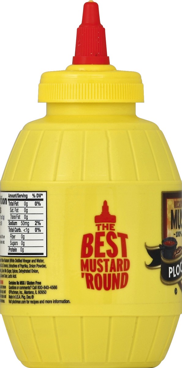 slide 3 of 6, Plochman's Premium Mustard, Kickin' Chili-Style, 10.5 oz