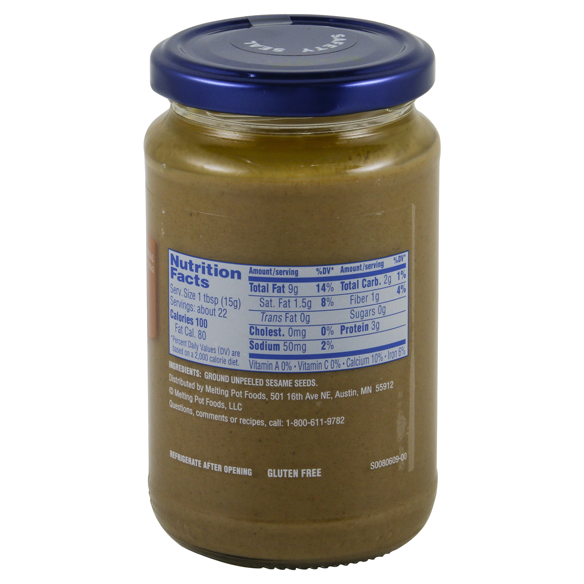 slide 2 of 4, Peloponnese Tahini Ground Whole Sesame Seeds, 11.5 oz