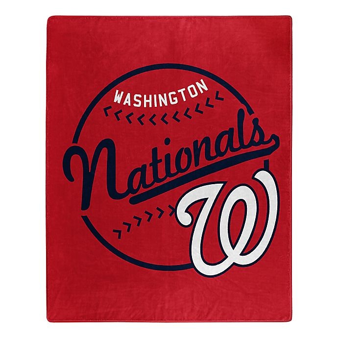 slide 1 of 1, MLB Washington Nationals Jersey Raschel Throw Blanket, 1 ct