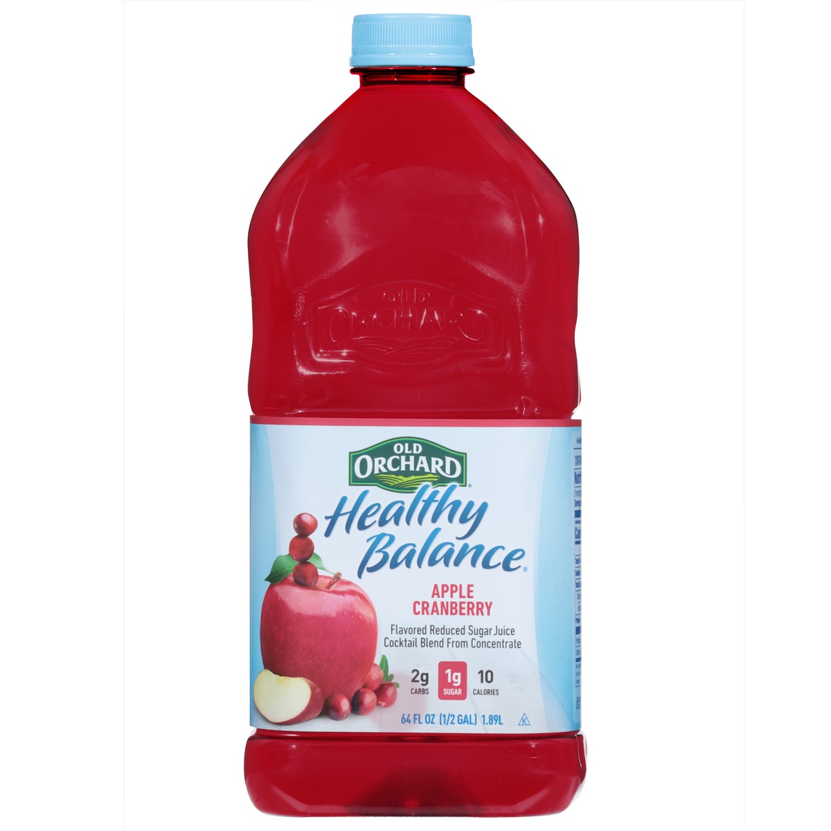 slide 1 of 9, Old Orchard Healthy Balance Apple Cranberry Juice - 64 fl oz, 64 fl oz