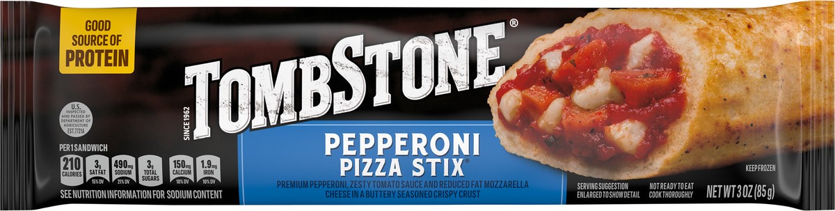 slide 5 of 7, TOMBSTONE Pepperoni Pizza Stix Frozen Pizza 3oz Pack, 3 oz