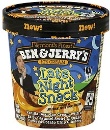 slide 1 of 1, Ben & Jerry's Late Night Snack, 1 ct