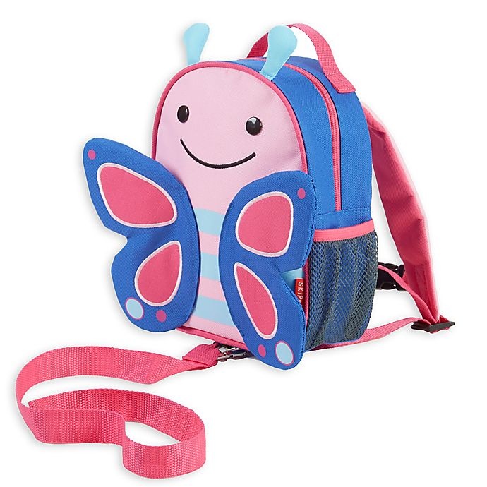 slide 1 of 12, Skip Hop SKIP*HOP Zoo Little Kid and Toddler Safety Harness Backpack - Blossom Butterfly, 1 ct