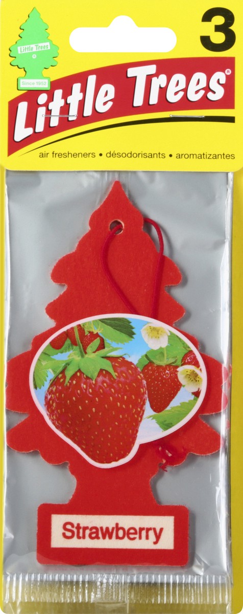 slide 1 of 26, Little Trees Strawberry Air Fresheners 3 ea, 3 ct