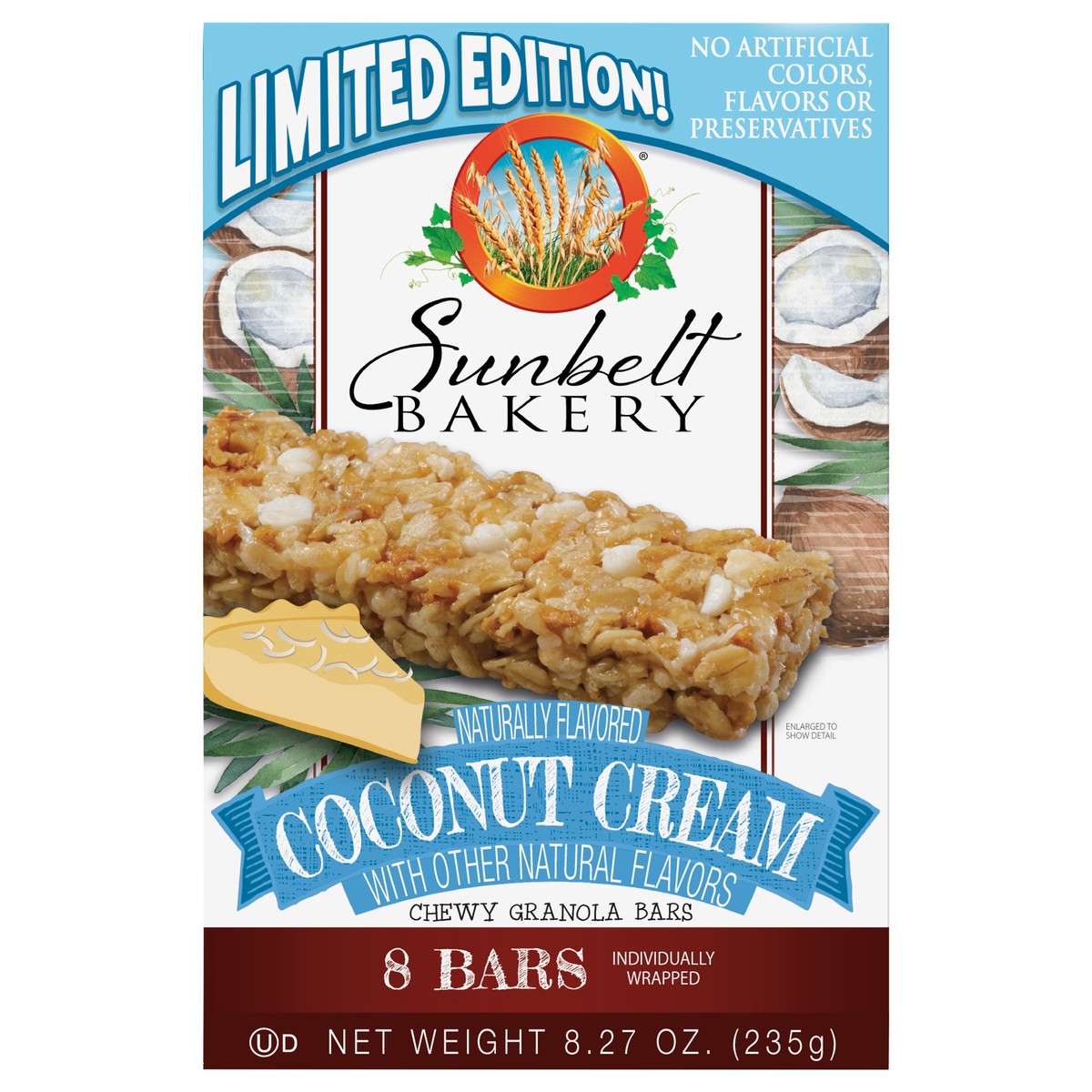 slide 1 of 7, Sunbelt Bakery Chewy Granola Bars, Sunbelt Bakery Family Pack Coconut Cream, 8 ct