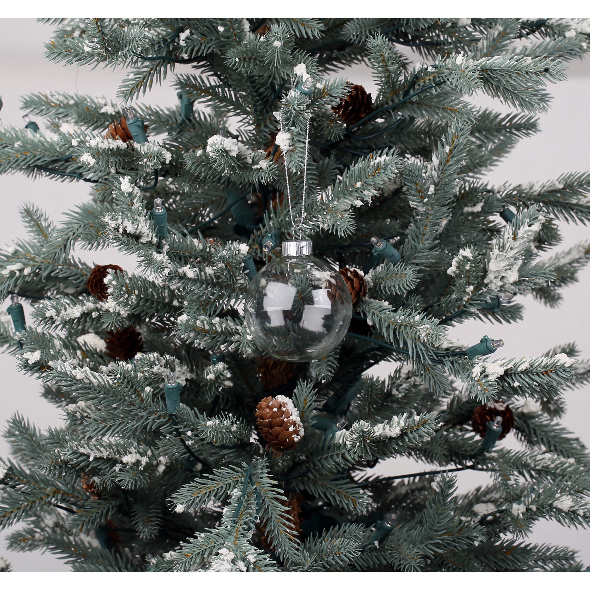slide 3 of 3, 4 Pack 3.25" Clear Diy Glass Ball Ornaments By Make Market, 4 ct